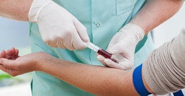 Bloodwork being done