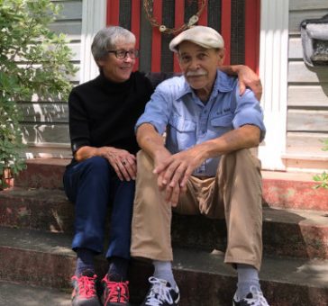 Jim and Patrice Williar on the porch